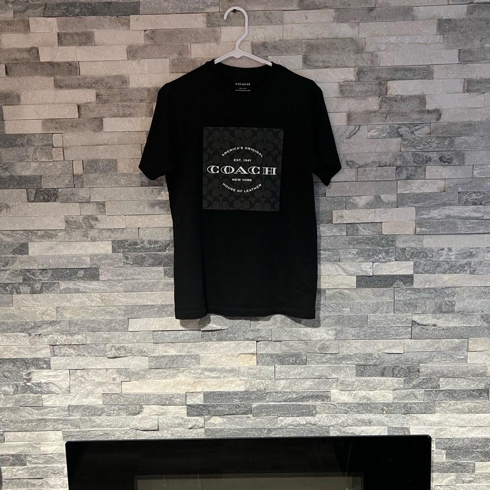 Coach Black Logo Short Sleeve Tee